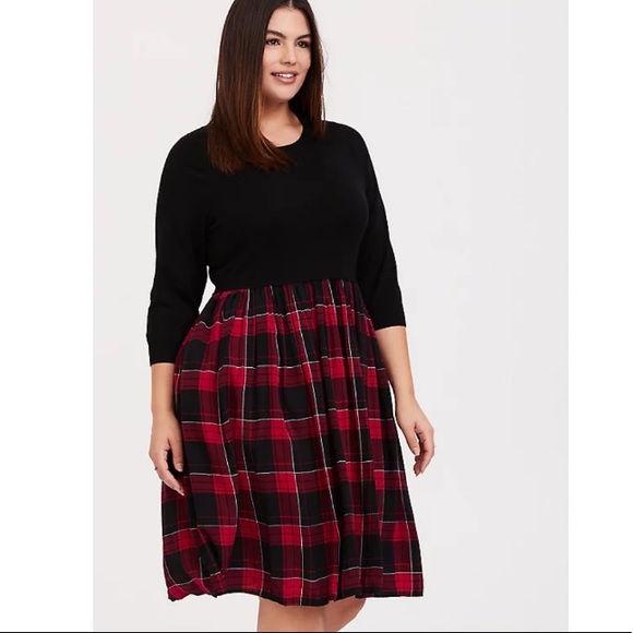 torrid Dresses & Skirts - Torrid Plaid Bottom Dress - 3X